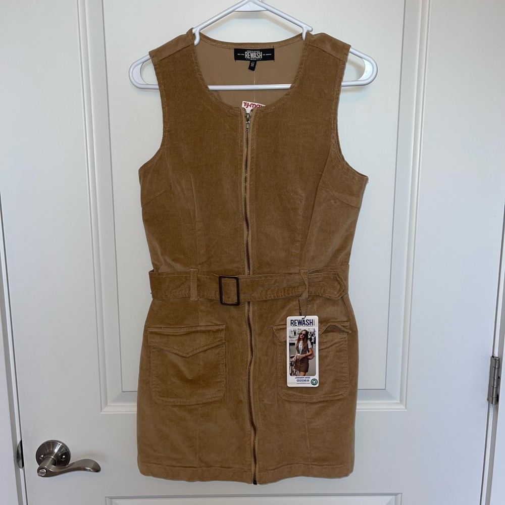 brown velvet material dress